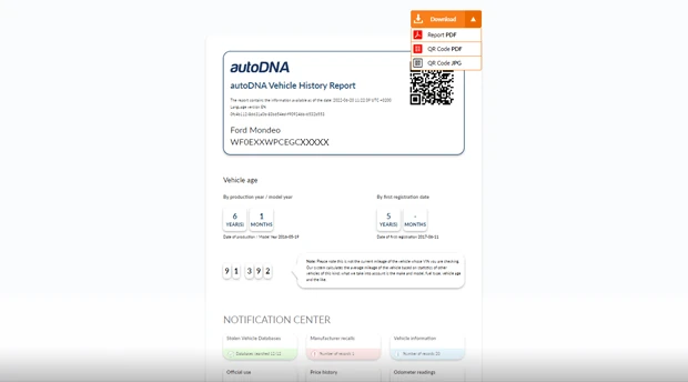 Decoder VIN Checker - order autoDNA report(s)